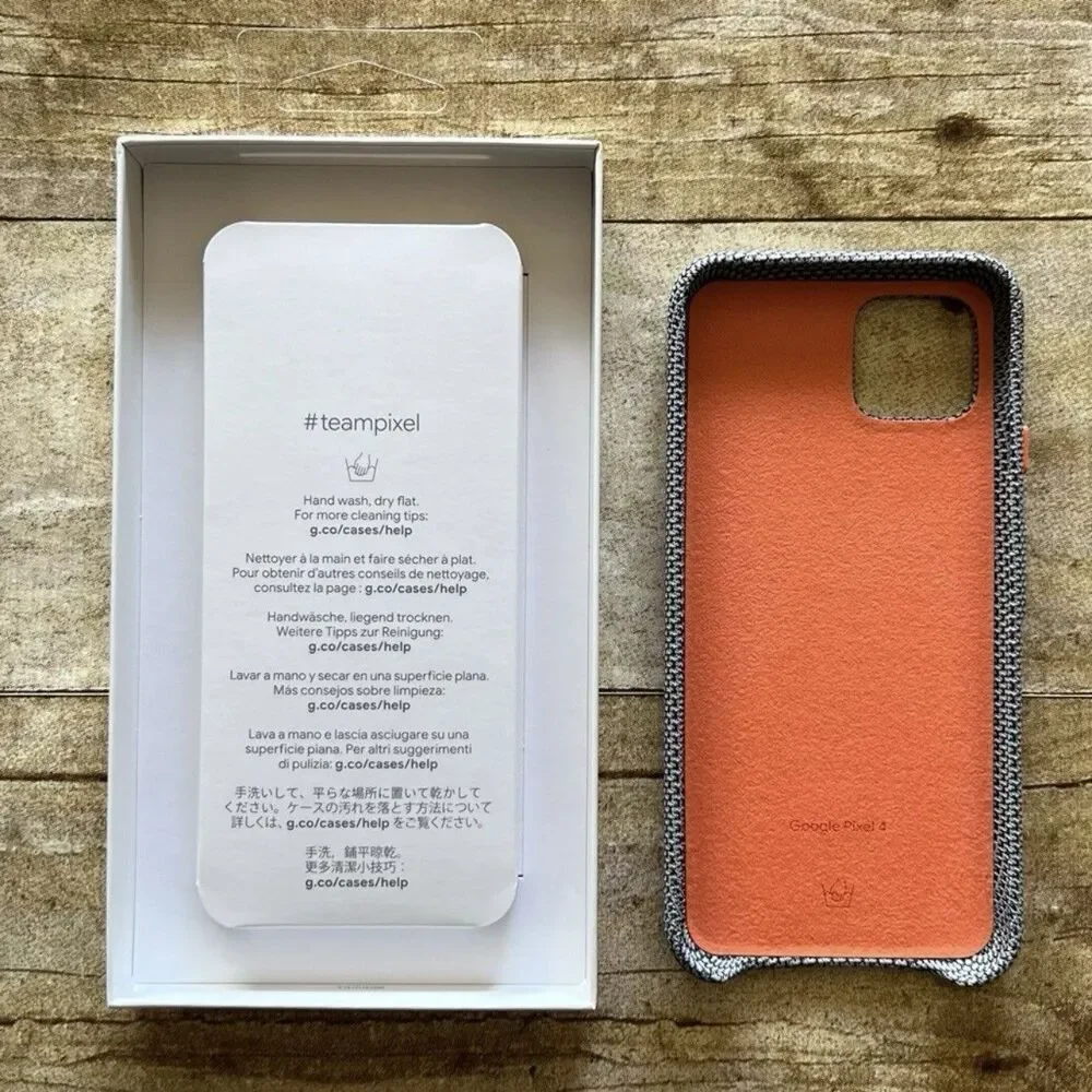 Google Pixel‎ 4 Fabric Case Sorta Smoky Grey GA01281 Official Protective Cover